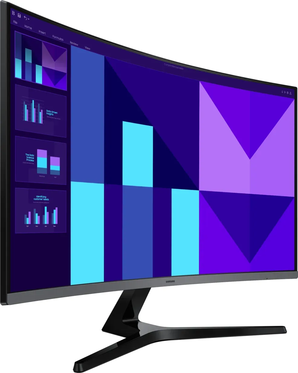 Samsung Essential S3 S32D396GAU - S39GD Series - LED-Monitor - gebogen - 81.3 cm (32") - 1920 x 1080 Full HD (1080p) @ 100 Hz - VA - 250 cd/m² - 3000:1 - 4 ms - HDMI, VGA - Lautsprecher - Schwarz