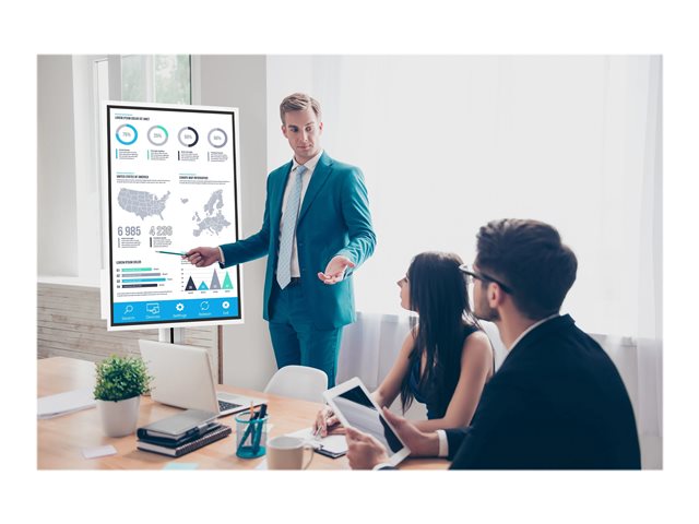 Peerless-AV SR560-FLIP2 Wagen - für interaktives Flachfeld- / LCD-Display - Weiß glänzend