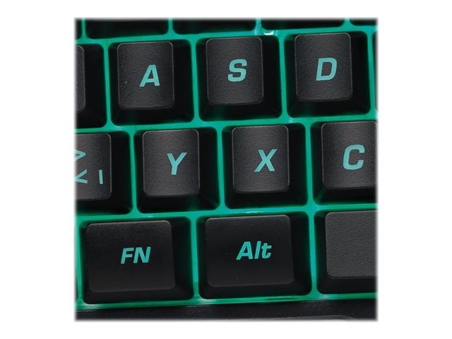 LogiLink Illuminated one-hand gaming - Tastatur - Schwarz Eingabegerät