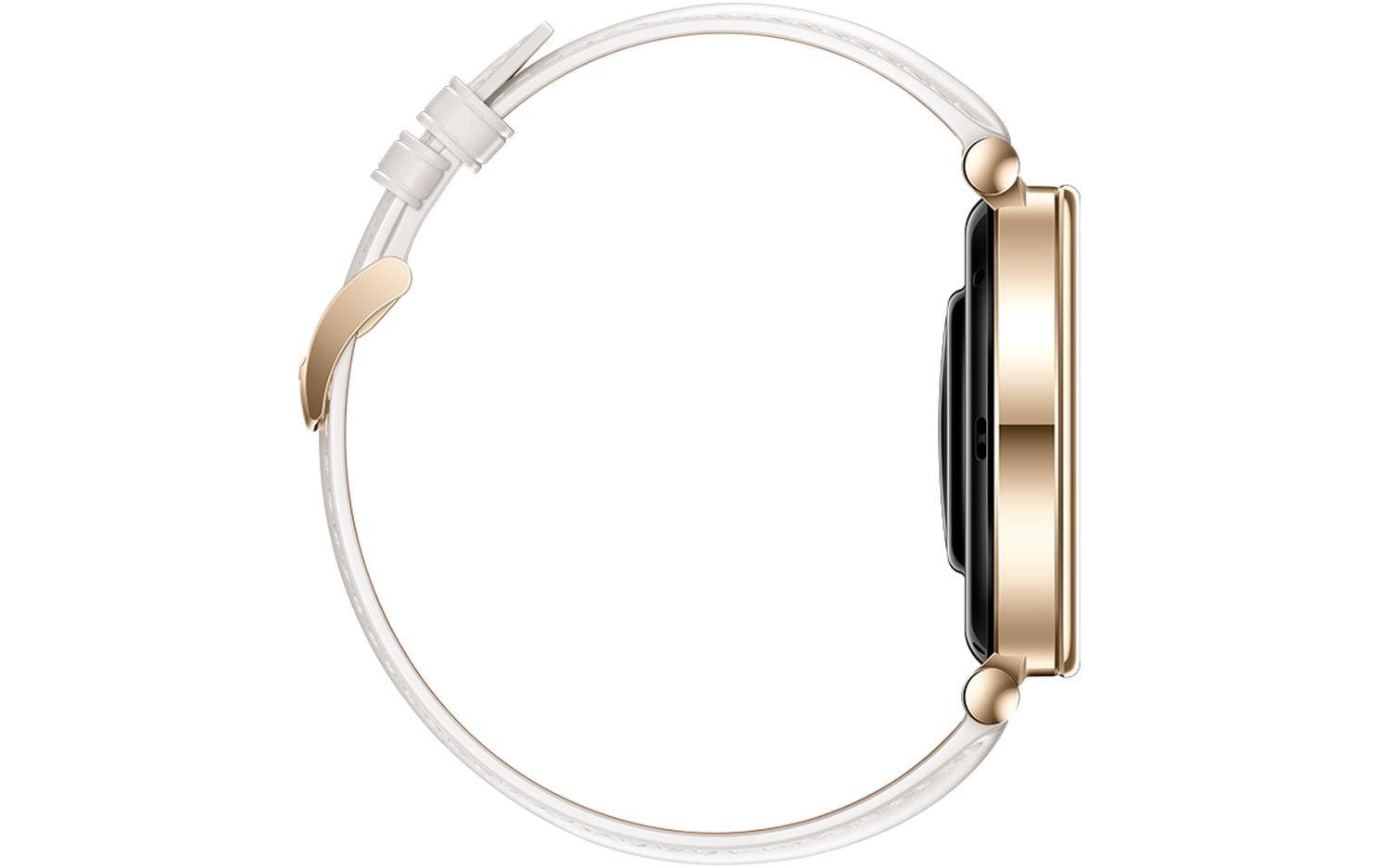 Huawei Watch GT 4 - Edelstahl - intelligente Uhr mit Riemen - weiß