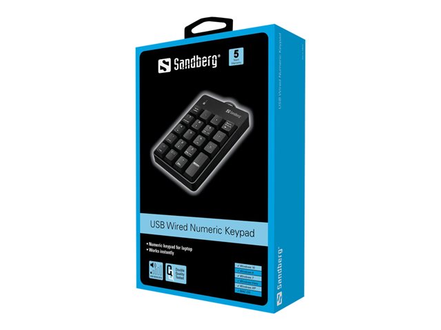 Sandberg USB Wired Numeric Keypad - Tastenfeld Eingabegerät