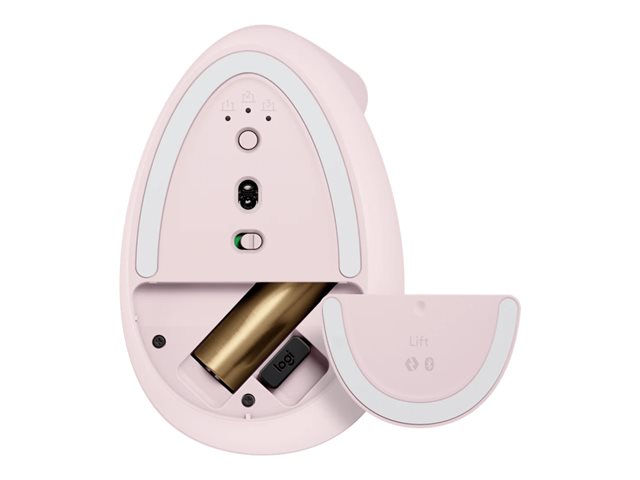 Logitech Lift Vertical Ergonomic Mouse - vertikale Maus - Bluetooth
2.4 GHz - rosé