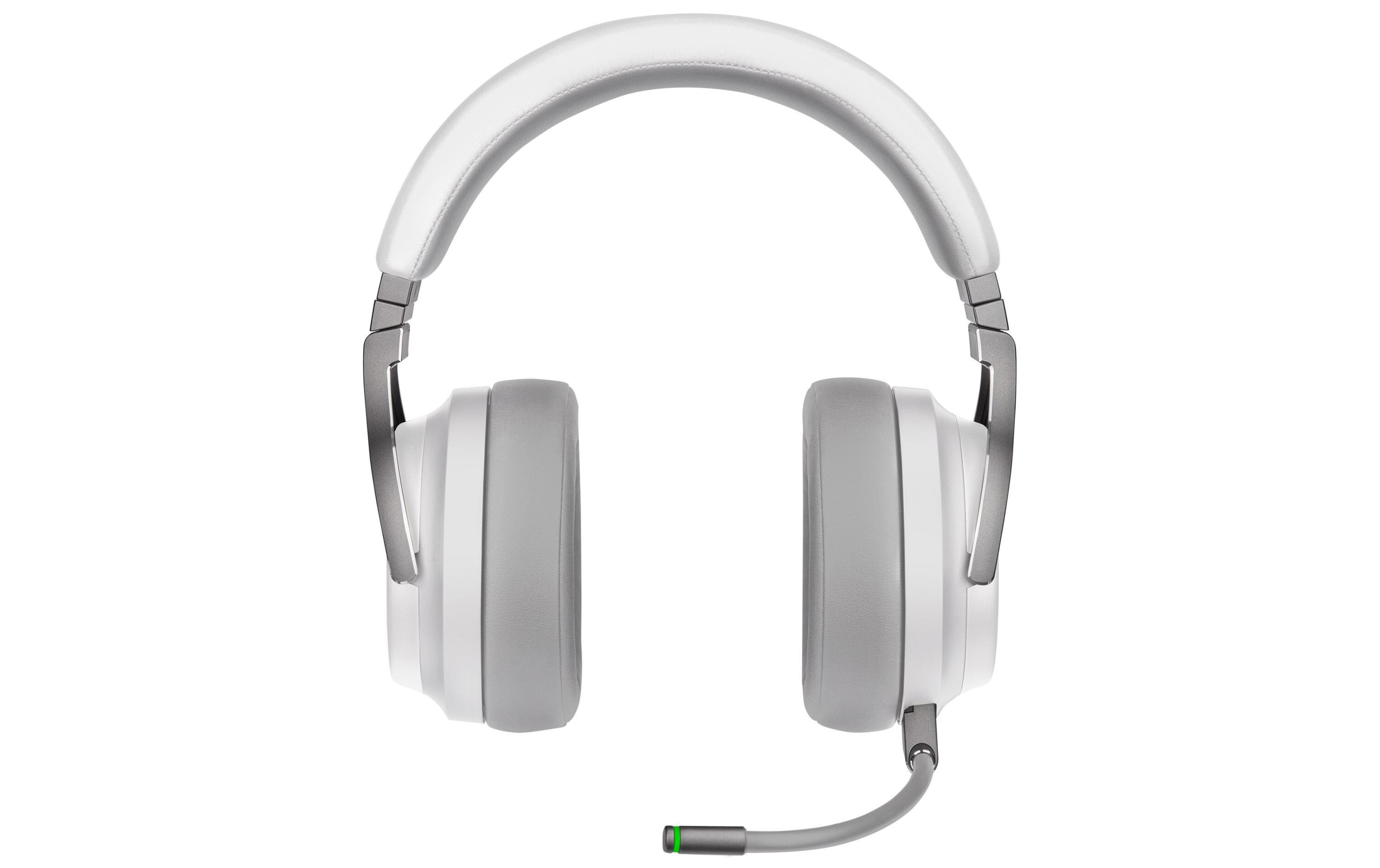 CORSAIR Gaming VIRTUOSO RGB - Headset - ohrumschließend - 2,4 GHz - kabellos - USB, 3,5 mm Stecker - weiß