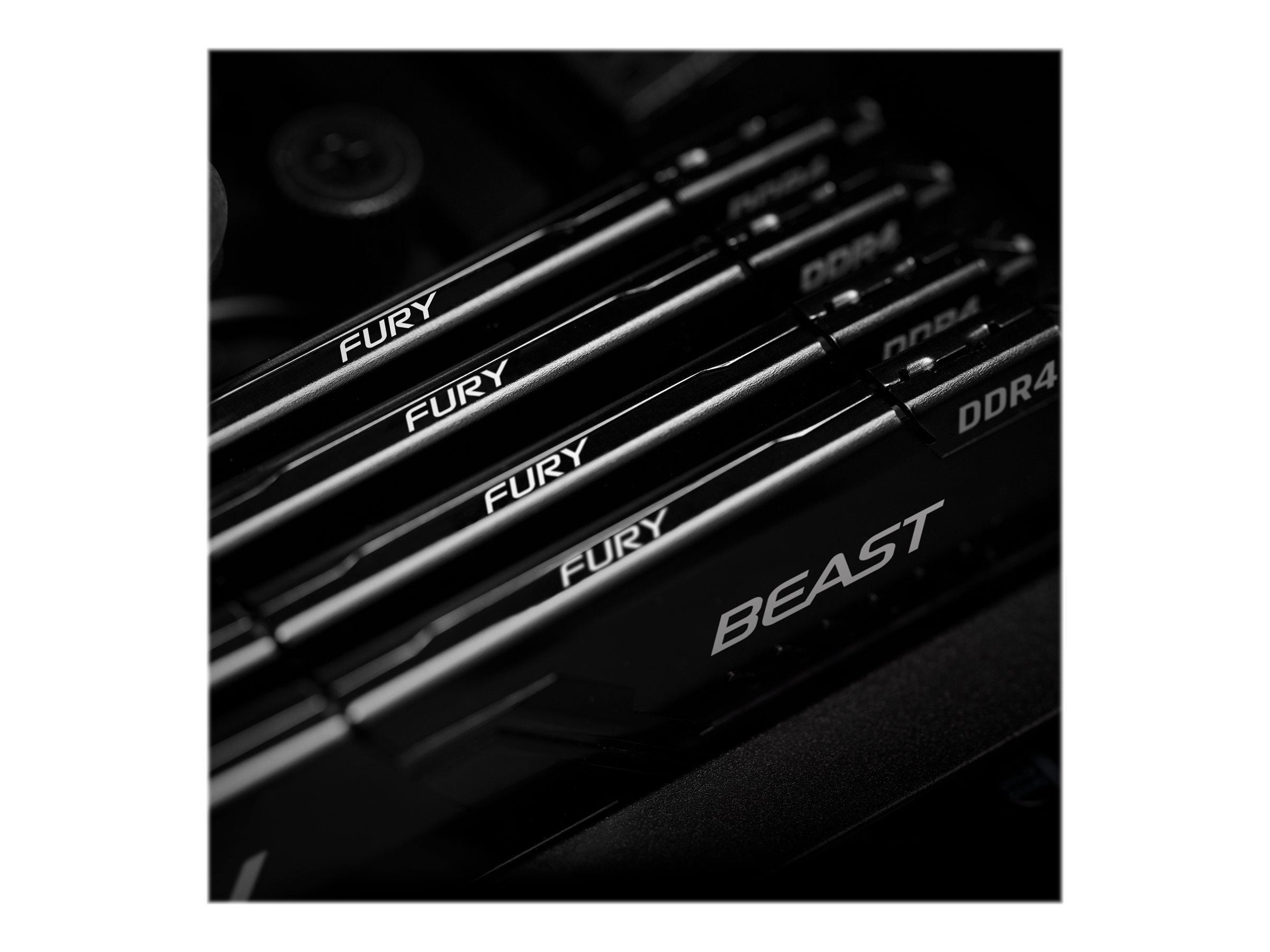 Kingston FURY Beast - DDR4 - Kit - 128 GB: 4 x 32 GB - DIMM 288-PIN - 3200 MHz / PC4-25600 - ungepuffert