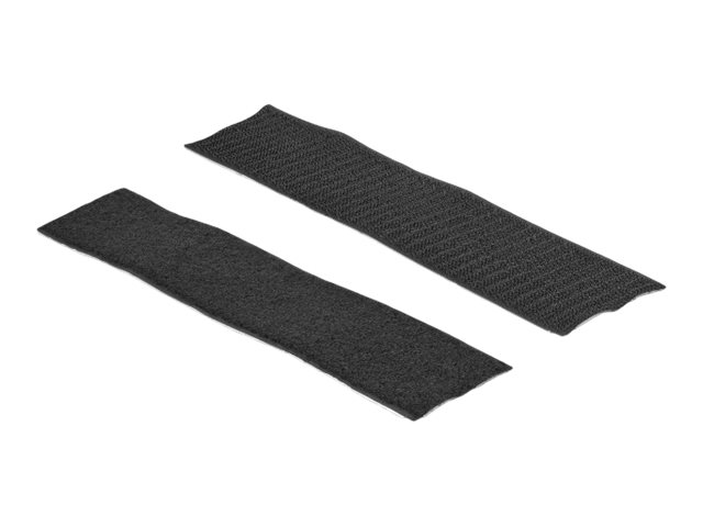Delock Klettband-Rolle 10 m x 50 mm Haft und Flauschband Schwarz