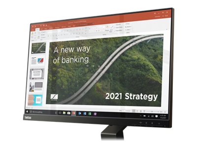 Lenovo ThinkVision T24t-20 - LED-Monitor - 61 cm (24") (23.8" sichtbar) - Touchscreen - 1920 x 1080 Full HD (1080p) @ 60 Hz - IPS - 300 cd/m² - 1000:1 - 4 ms - HDMI, DisplayPort, USB-C - Raven Black - Campus