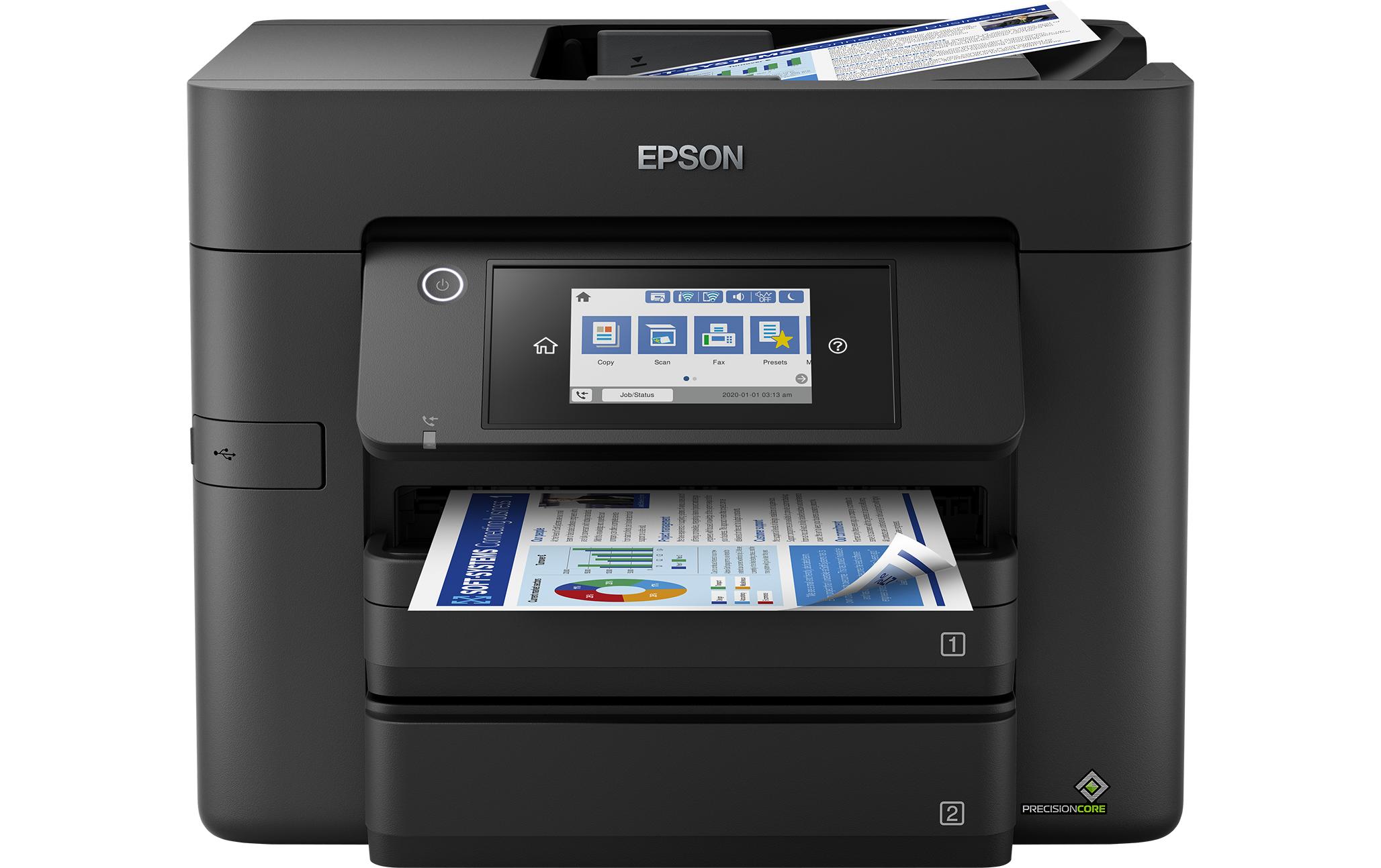 Epson WorkForce Pro WF-4830DTWF Tintenstrahl-Multifunktionsgerät A4, 4in1, Drucker, Scanner, Kopierer, Fax, USB, WLAN
