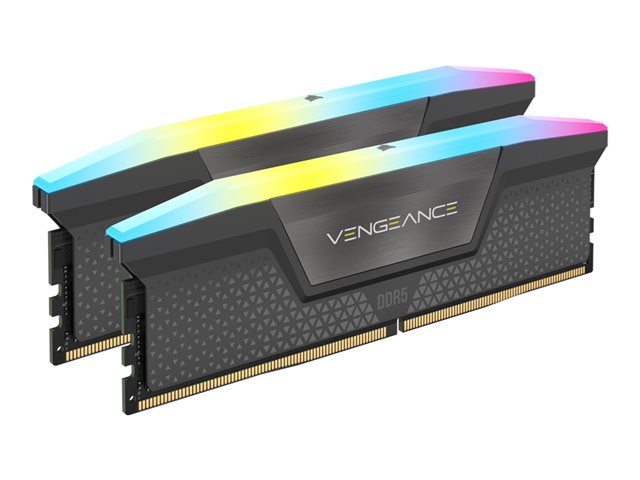 CORSAIR Vengeance RGB - DDR5 - Kit - 64 GB: 2 x 32 GB - DIMM 288-PIN - 6000 MHz / PC5-48000 - ungepuffert