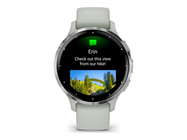 Garmin Venu 3S - Sage Gray - intelligente Uhr mit Band - 8 GB