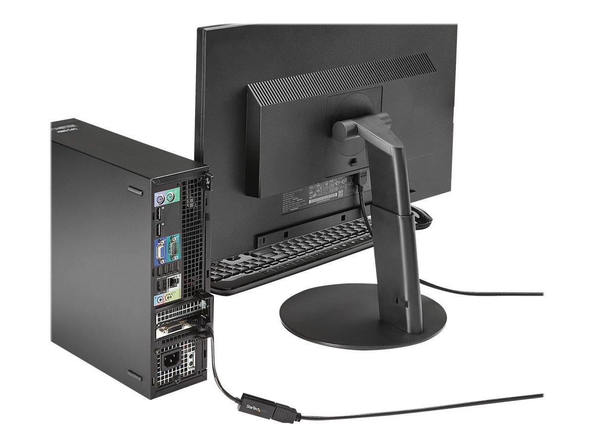 StarTech.com DisplayPort auf HDMI 4k @ 30Hz Adapter - DP 1.2 zu HDMI Video und Audio aktiv Konverter 1080p @ 60Hz für Computer / Laptop - Videokonverter