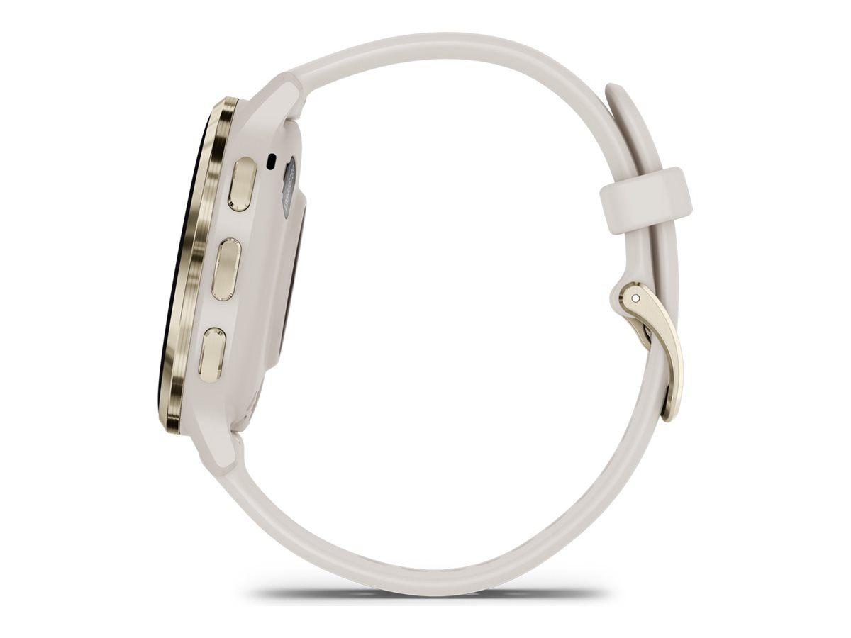 Garmin Venu 3S - Ivory - intelligente Uhr mit Band - 8 GB