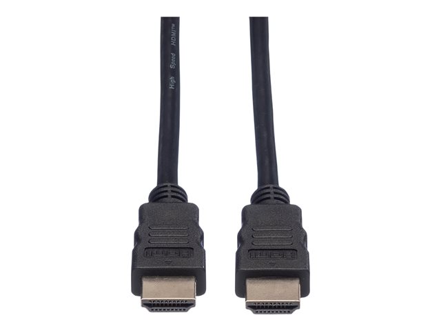 VALUE - HDMI-Kabel mit Ethernet - HDMI männlich zu HDMI männlich - 2 m - Doppelisolierung
