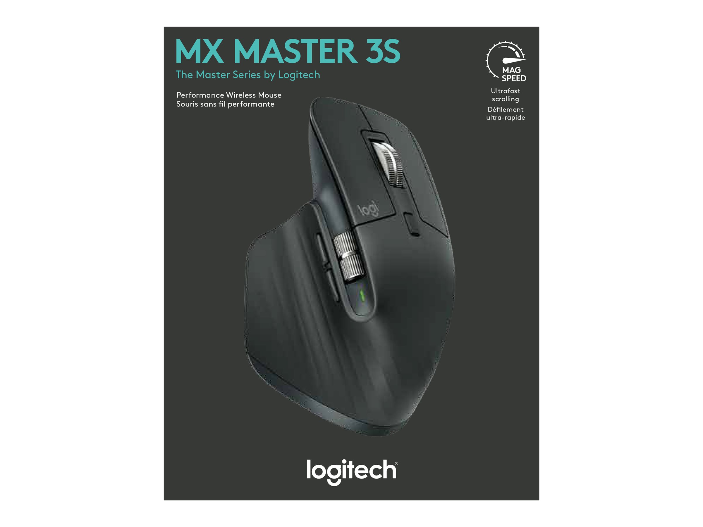 Logitech Master Series MX Master 3S - Bluetooth Edition - Maus - Bluetooth - Graphite