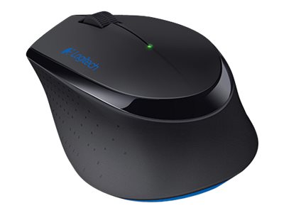 Logitech Wireless Combo MK345 - Tastatur-und-Maus-Set - kabellos - 2.4 GHz - Französisch - Schwarz, Blau