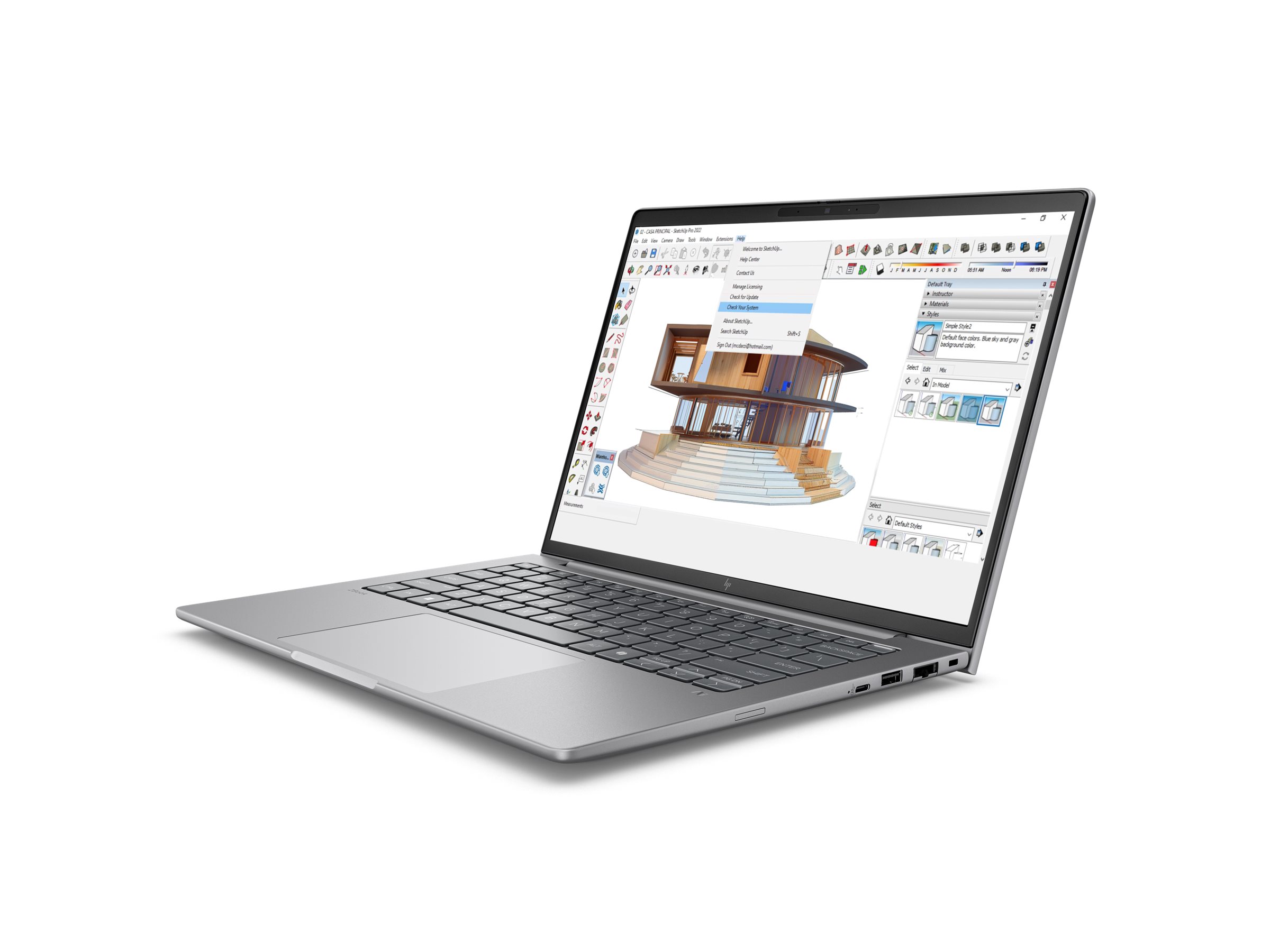 HP ZBook 8 G1i Mobile Workstation - 35.6 cm (14") - Core Ultra 7 255H - 16 GB RAM - 512 GB SSD - Deutsch