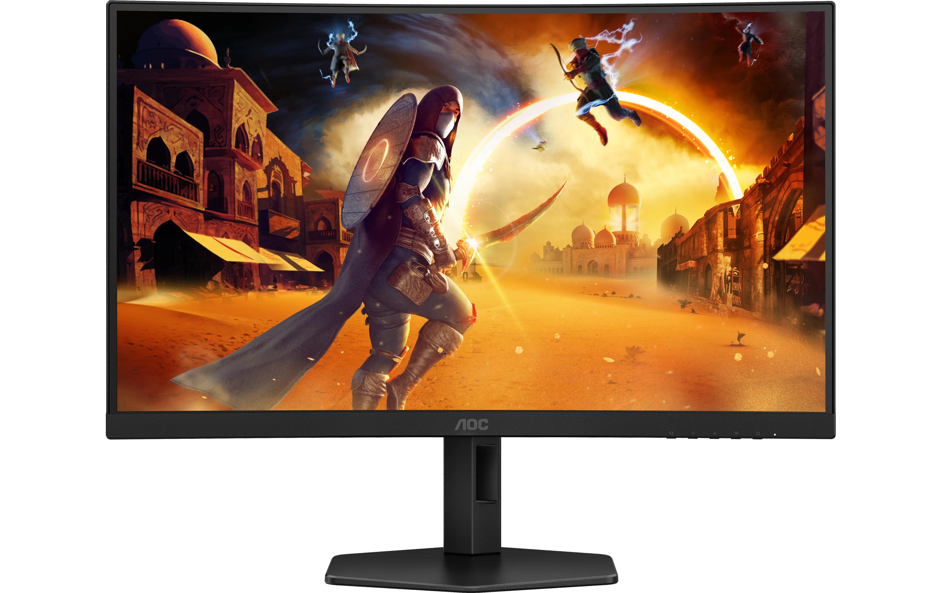 AOC Gaming C27G4ZXU - LED-Monitor - Gaming - gebogen - 68.5 cm (27") - 1920 x 1080 Full HD (1080p) @ 280 Hz - Fast VA - 300 cd/m² - 4000:1 - HDR10 - 0.3 ms - Lautsprecher - Schwarz
