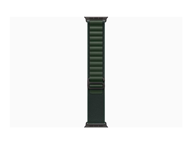 Apple Watch Ultra 2 GPS + Cellular 49mm Black Titanium Case mit Dark Green Alpine Band - Large (MX4T3FD/A)