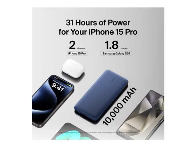 Belkin BoostCharge Plus Powerbank - Lightning
24 pin USB-C - 23 Watt
