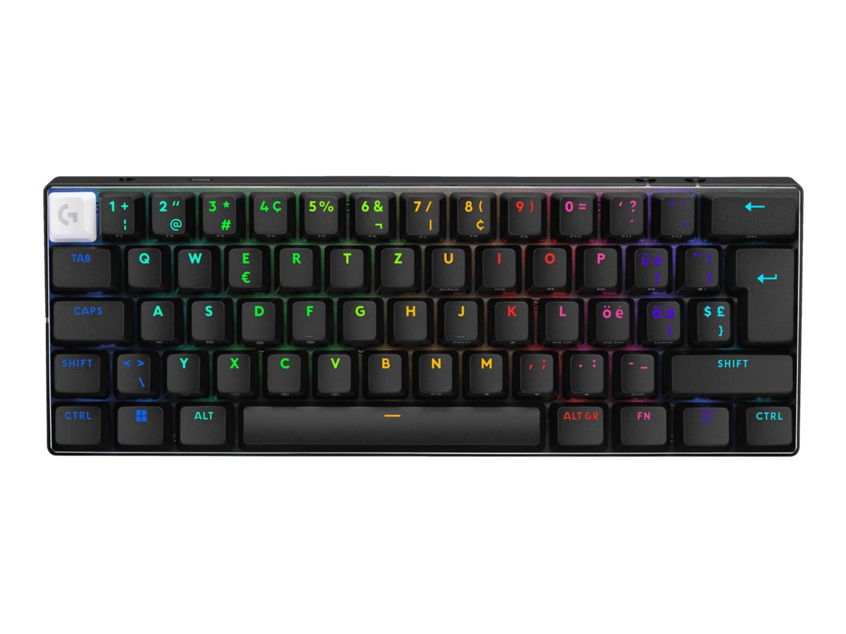 Logitech G PRO X 60 - Tastatur - Gaming - 60% TKL - QWERTZ - Schweiz - Schwarz Eingabegerät