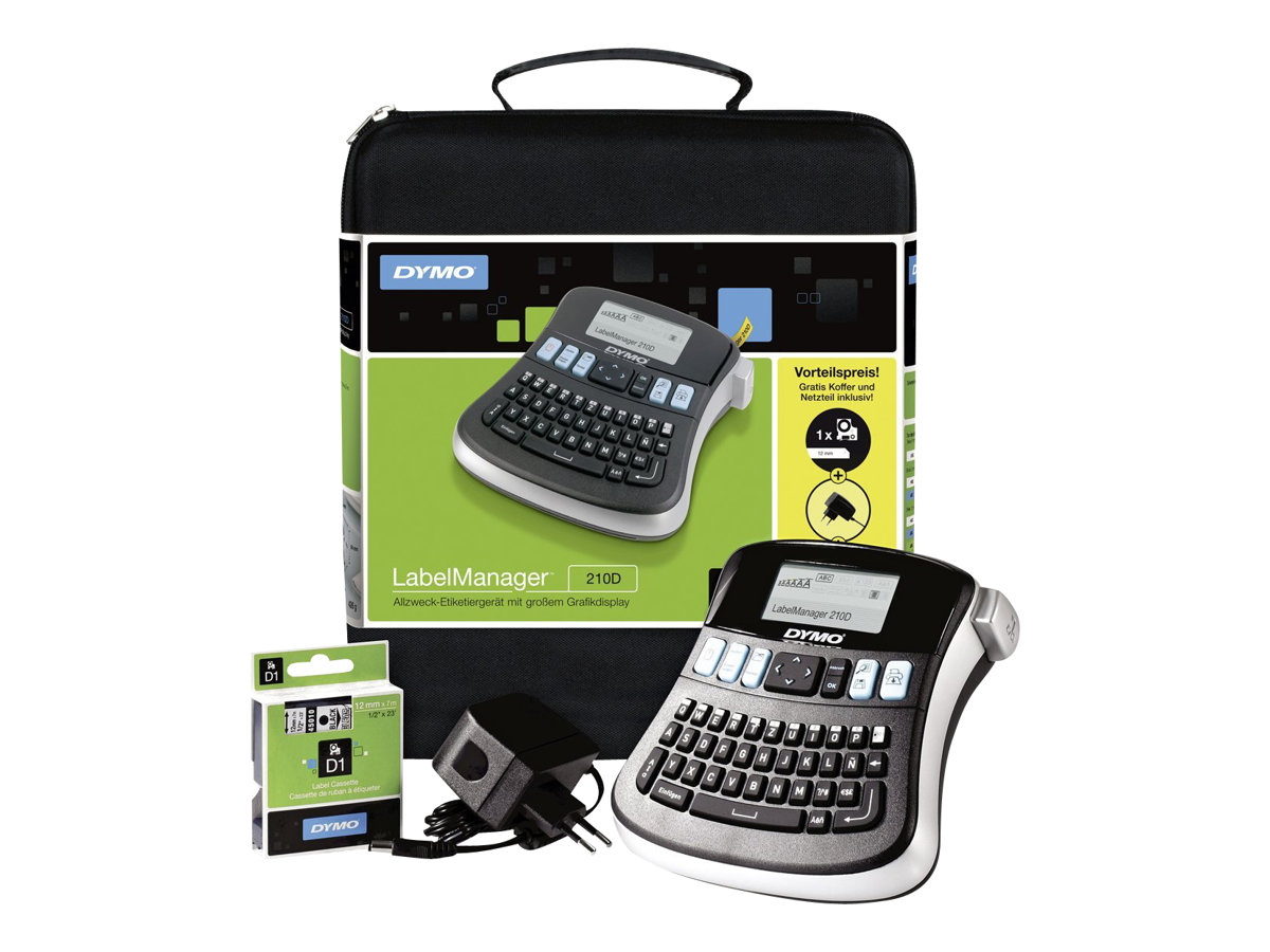 DYMO LabelMANAGER 210D - Beschriftungsgerät - s/w - Thermotransfer