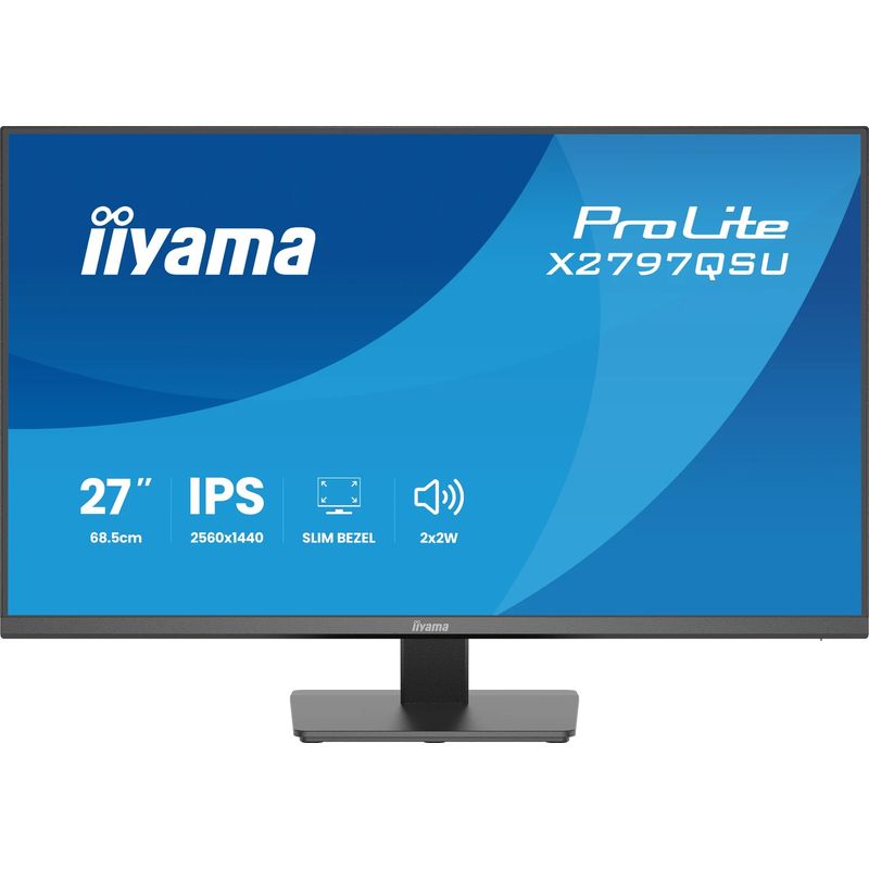 iiyama ProLite X2797QSU-B1 LED-Monitor 68,6?cm (27") QHD – HDMI/DP/USB – Schwarz