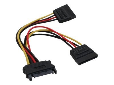 InLine Y-cable - Stromkabel - SATA-Stromstecker zu SATA-Stromstecker - 15 cm