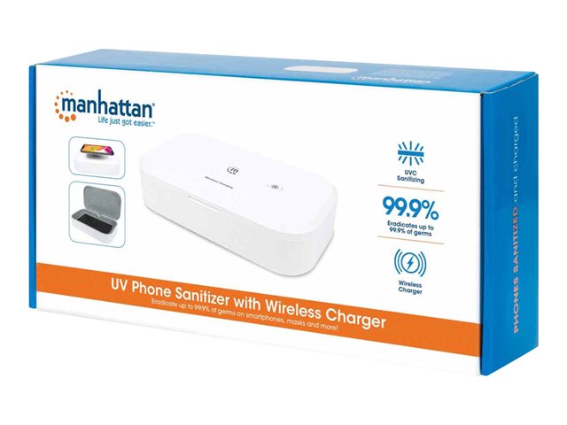 Manhattan UV Desinfektionsbox mit 10W Induktionsladepad, weiß