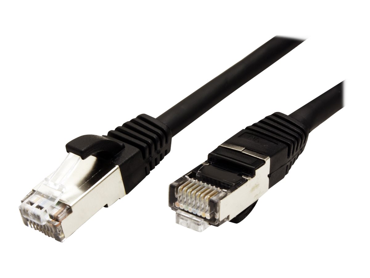 VALUE - Patch-Kabel - RJ-45 (M) zu RJ-45 (M) - 5 m - SFTP, PiMF - CAT 6e - halogenfrei, geformt, ohne Haken, verseilt - Schwarz