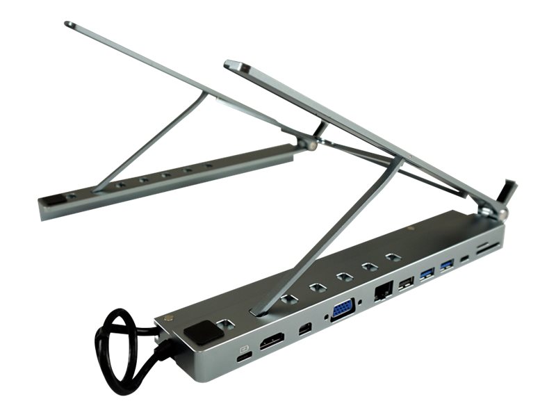 LC Power - Dockingstation + Notebook-Halterung - USB-C - VGA
HDMI
Mini DP - 1GbE