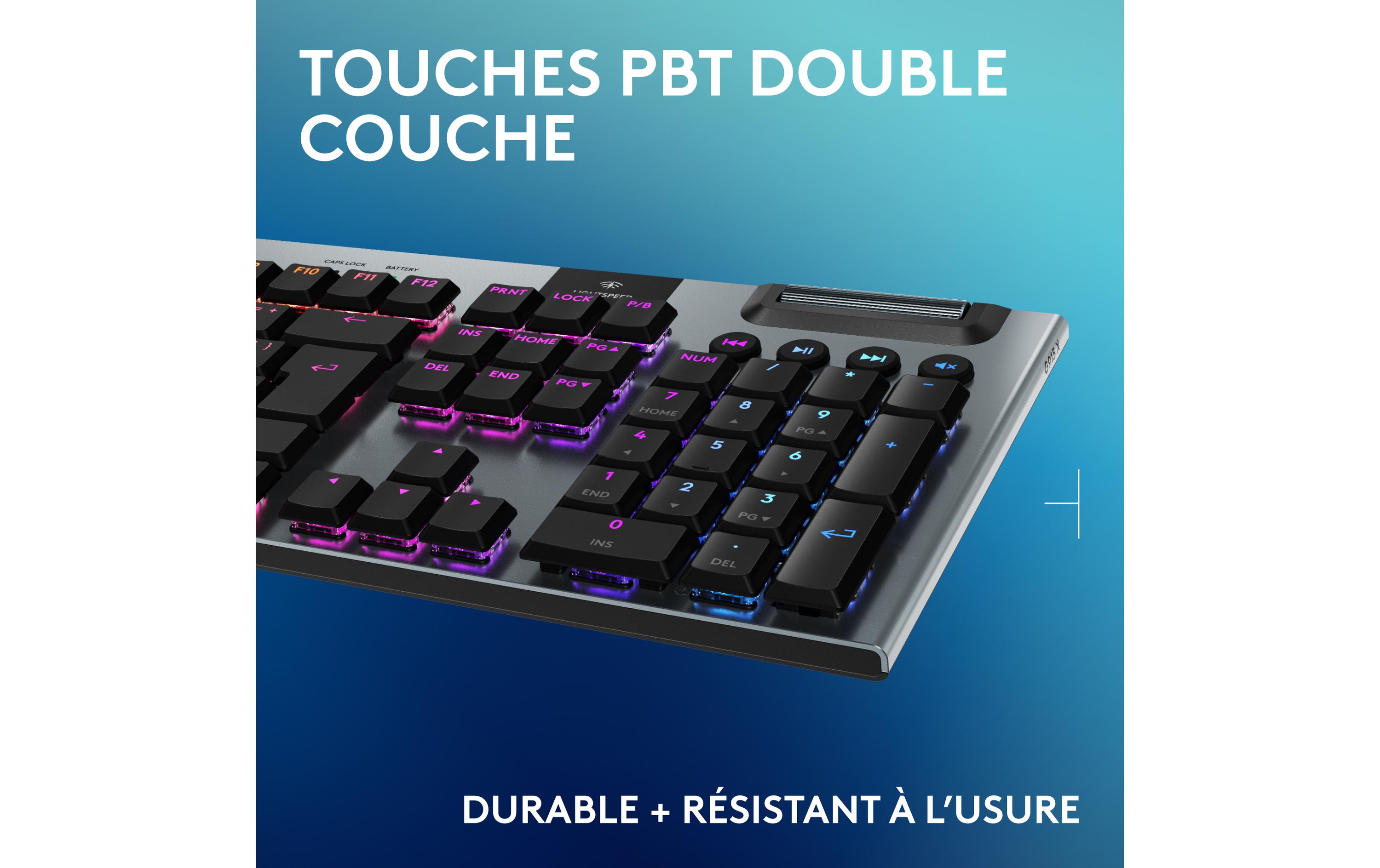 Logitech Gaming-Tastatur G915 X Lightspeed GL Tactile