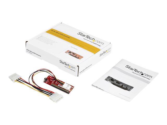 StarTech.com 40 Pin IDE PATA auf SATA Adapter für HDD / SSD / ODD - IDE zu 2
5 SATA / Optisches Laufwerk Konverter - Speicher-Controller - SATA 1.5Gb/s - Ultra ATA/133