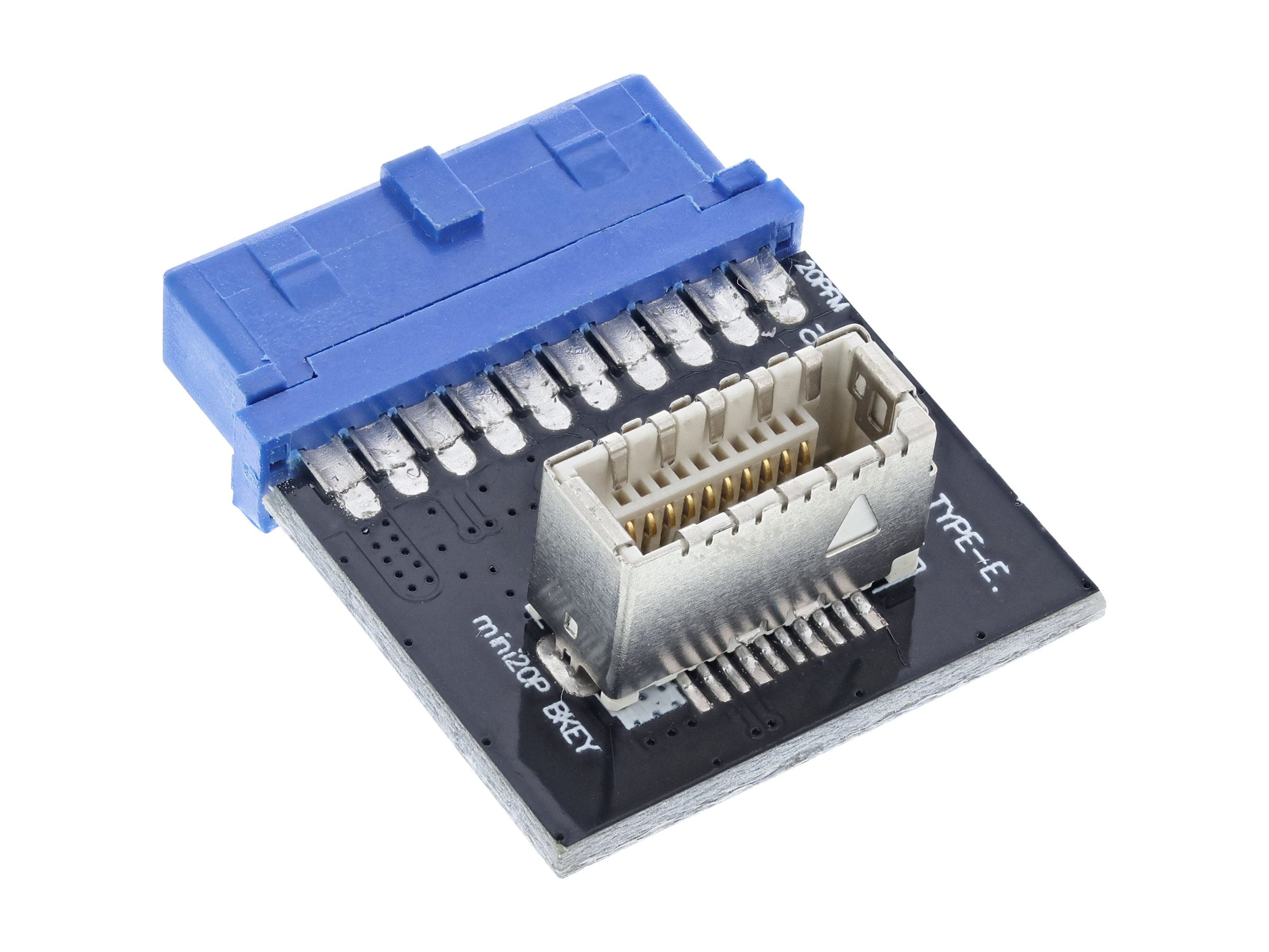 InLine - interner USB-Adapter - 20-poliger USB 3.0 Kopf zu 20-poliger USB 3.1 Header