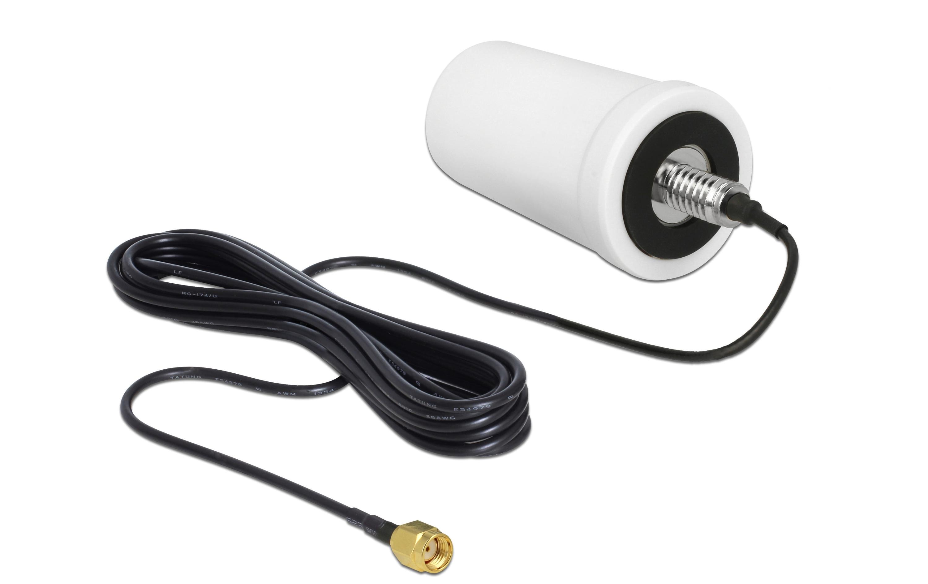 Delock WLAN-Antenne RP-SMA, Dualband RP-SMA 0 dBi Rundstrahl