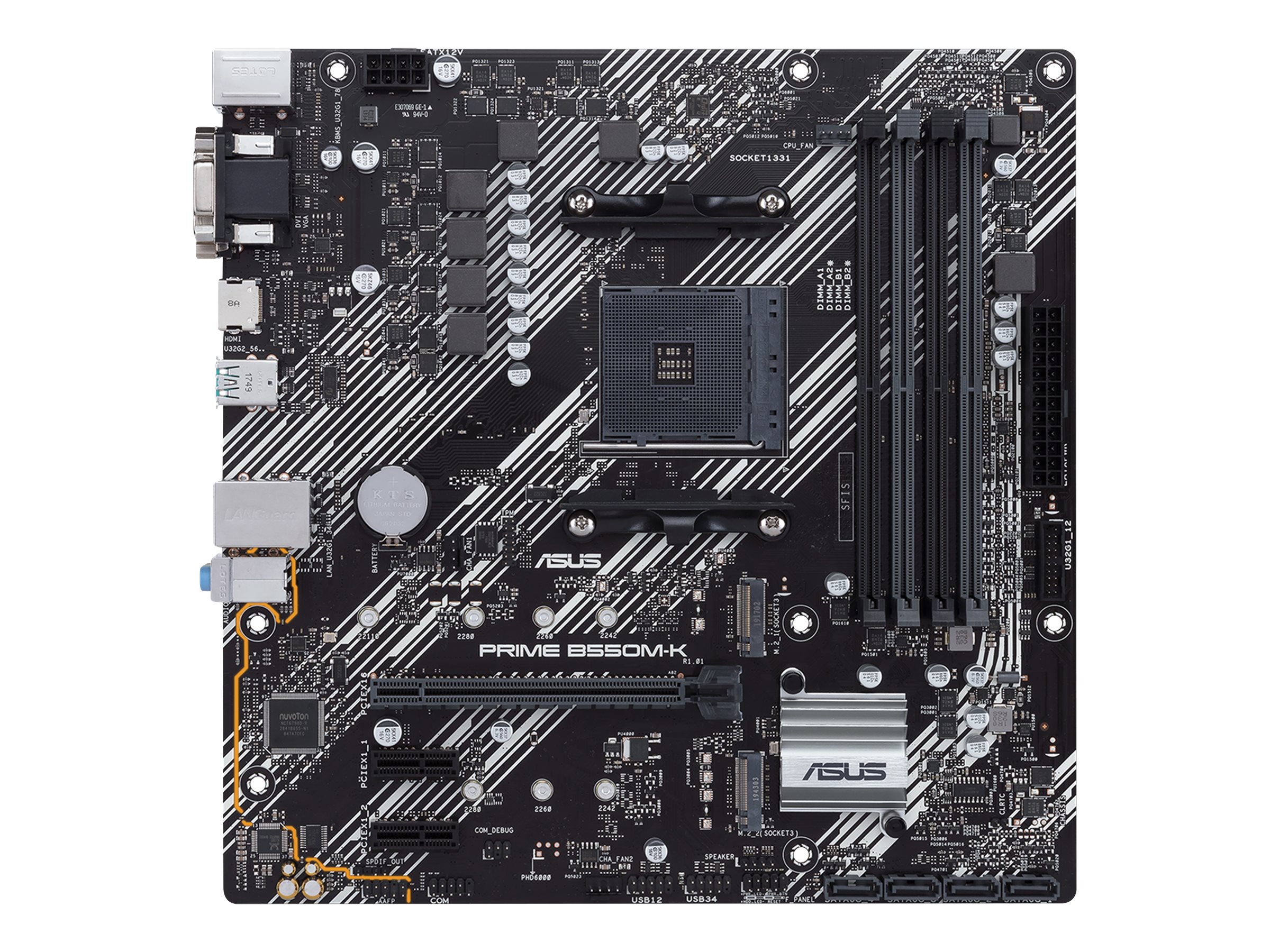 ASUS PRIME B550M-K - Motherboard - micro ATX - Socket AM4 - AMD B550