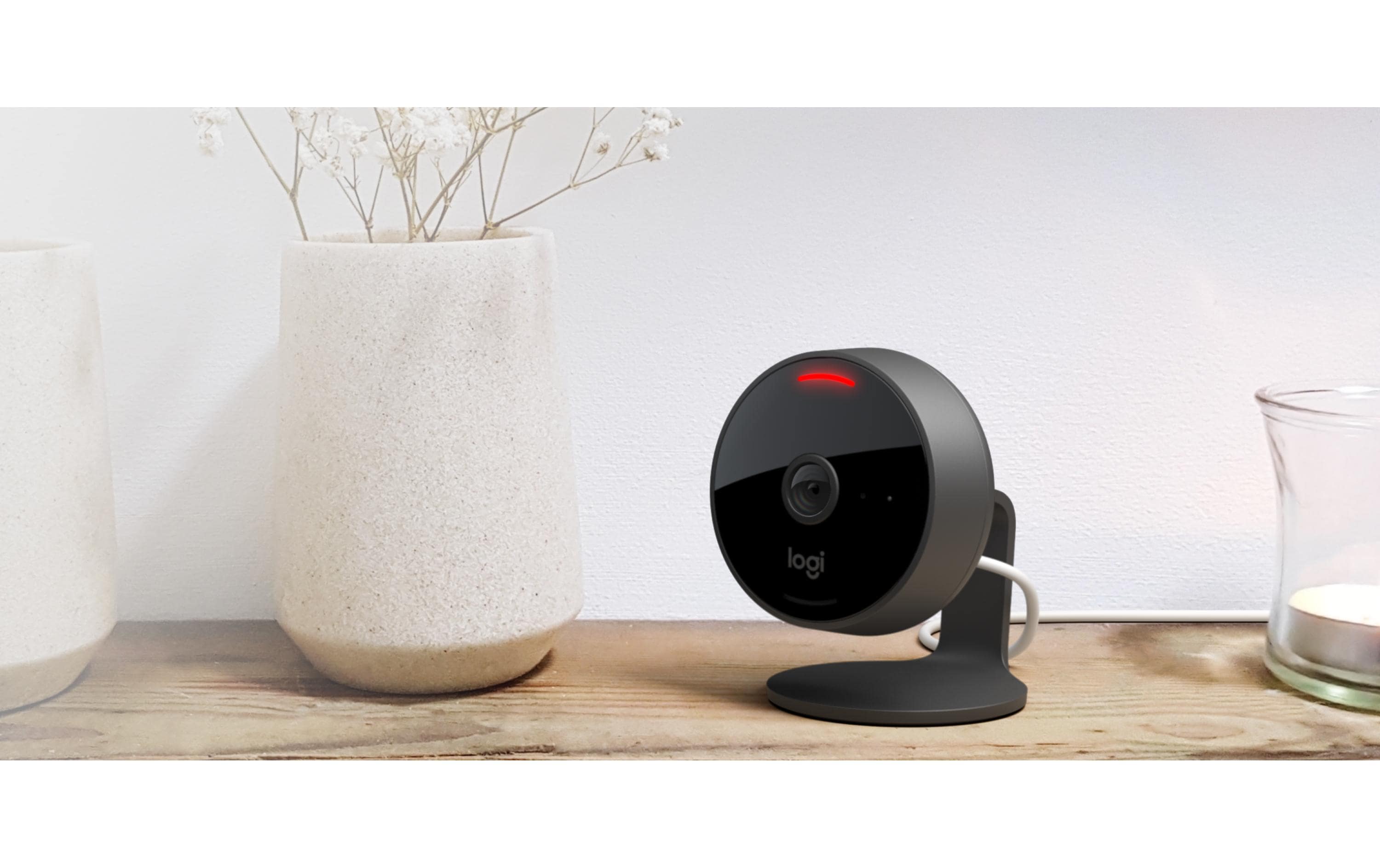 Logitech Circle View - Netzwerk-Überwachungskamera - Außenbereich, Innenbereich - wetterfest - Farbe (Tag&Nacht) - 1920 x 1080 - 1080p - Audio - drahtlos - Wi-Fi