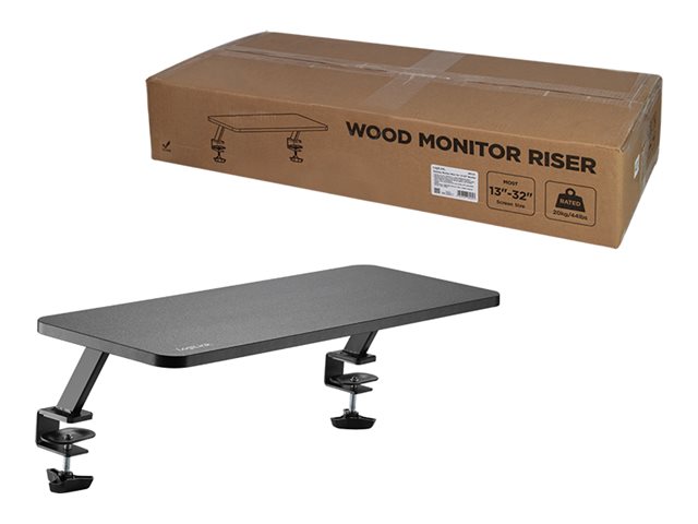 LogiLink Aufstellung - Riser - für Monitor - 650 mm lang - Schwarz
