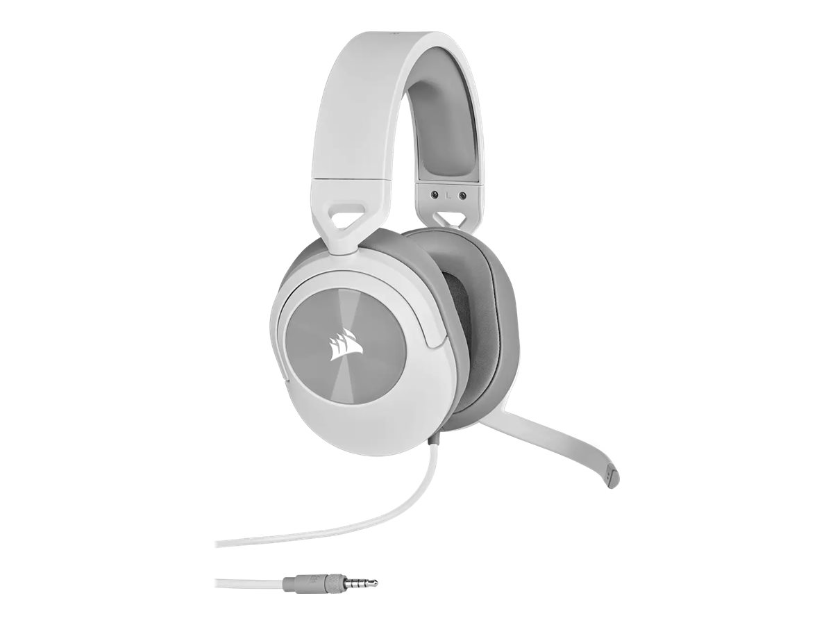 CORSAIR Gaming HS55 STEREO - Headset - ohrumschließend - kabelgebunden - 3,5 mm Stecker - weiß