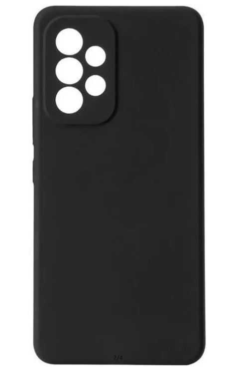 eSTUFF Silicone Case - Handyhülle für Samsung Galaxy A53 5G - Silikon - Schwarz