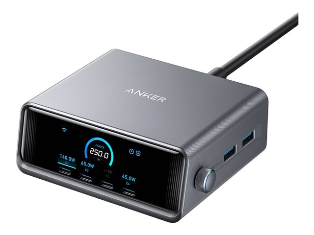 Anker Prime Netzteil - GaNPrime - 4 x USB-C
2 x USB - 250 Watt