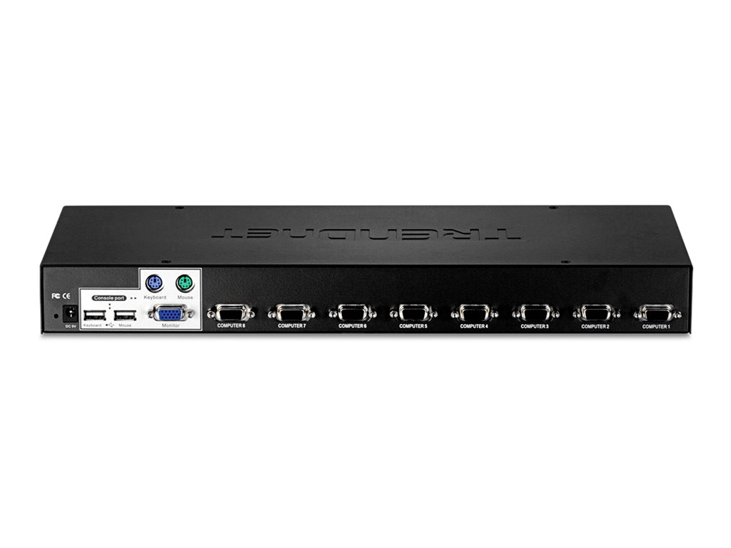 TRENDnet TK 803R - KVM-Switch - 8 x KVM port(s) - 1 lokaler Benutzer - an Rack montierbar - TAA-konform