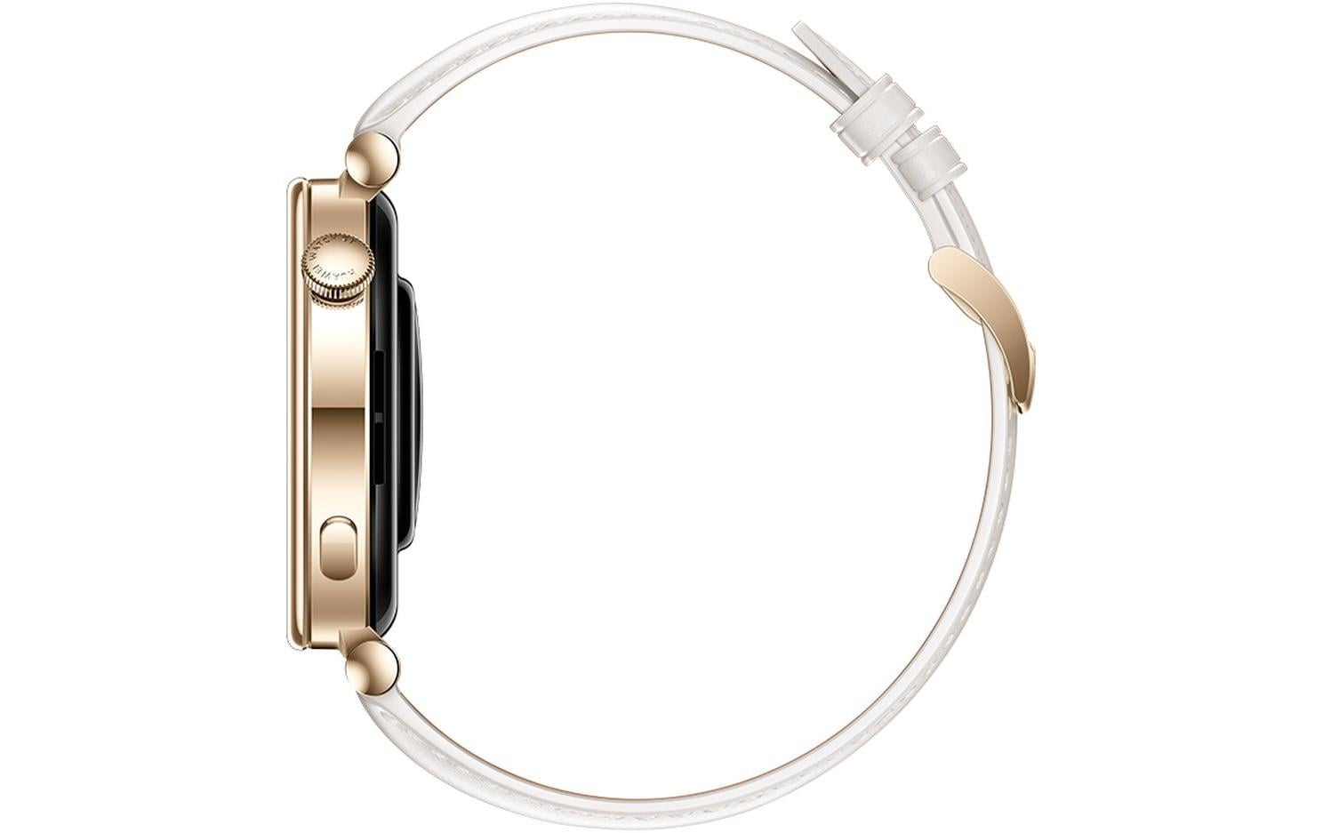 Huawei Watch GT 4 - Edelstahl - intelligente Uhr mit Riemen - weiß