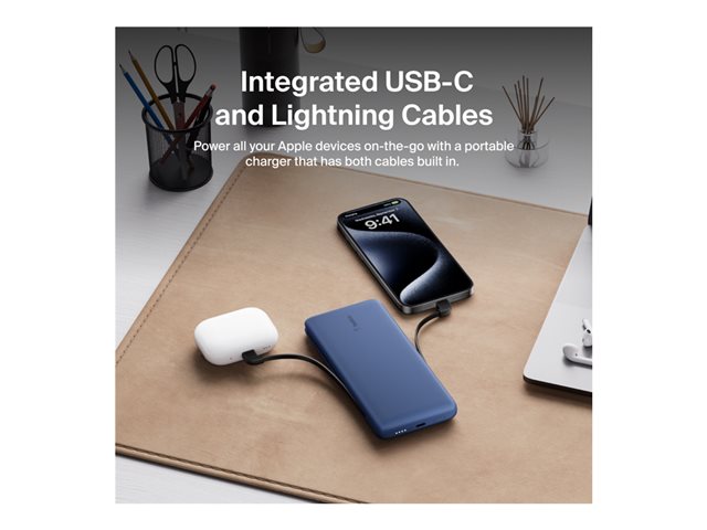 Belkin BoostCharge Plus Powerbank - Lightning
24 pin USB-C - 23 Watt
