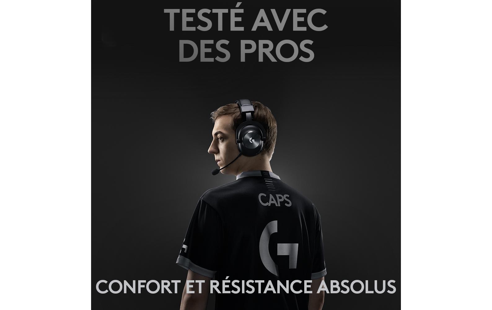 Logitech G Pro X - Headset - ohrumschließend - LIGHTSPEED - kabellos - Geräuschisolierung