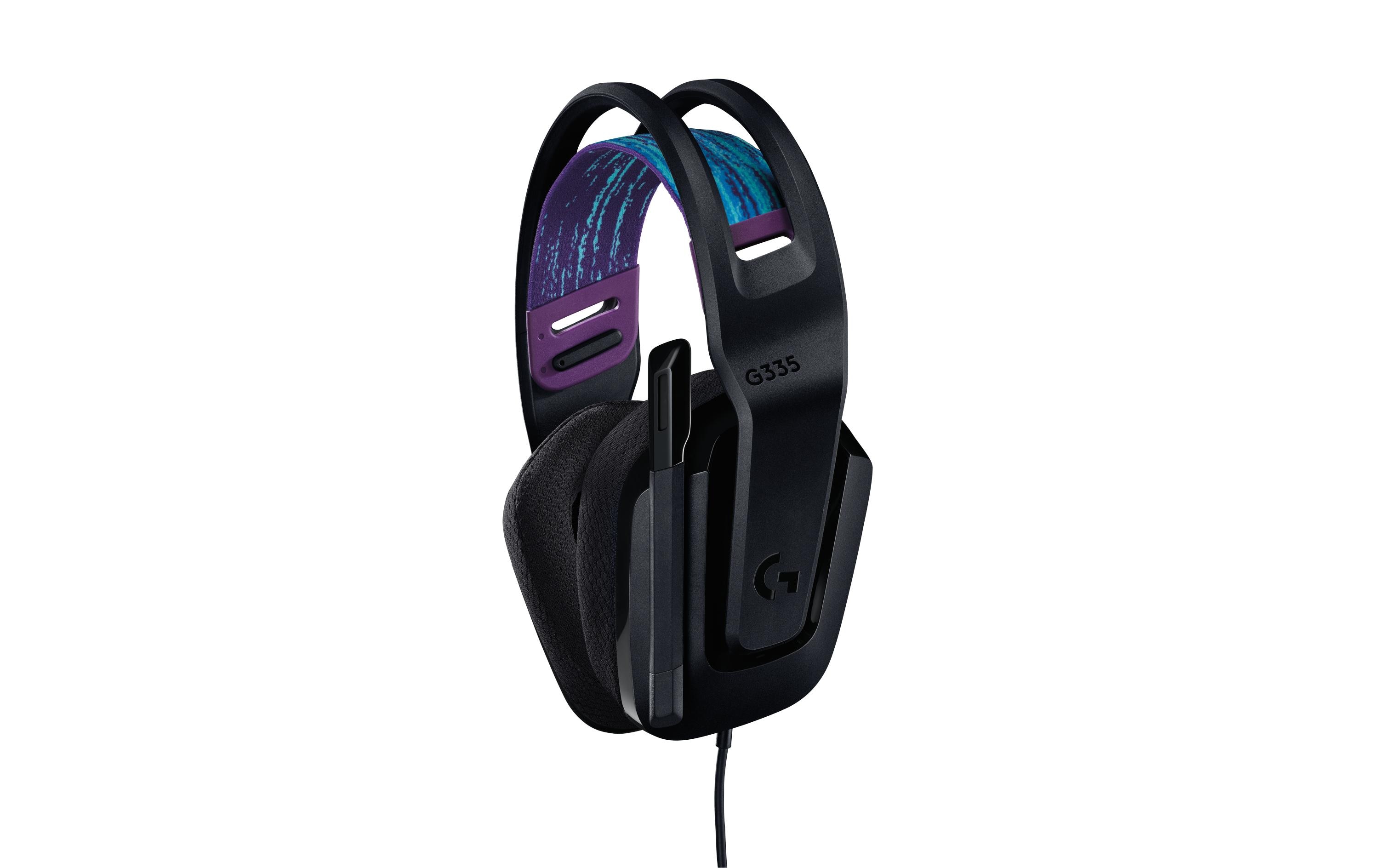 Logitech G G335 Wired Gaming Headset - Headset - ohrumschließend - kabelgebunden - 3,5 mm Stecker - Schwarz - Discord Certified