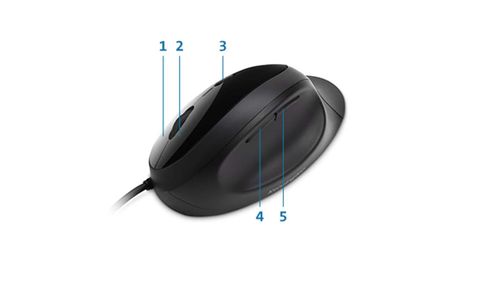 Kensington Pro Fit Ergo - Maus - USB - Schwarz