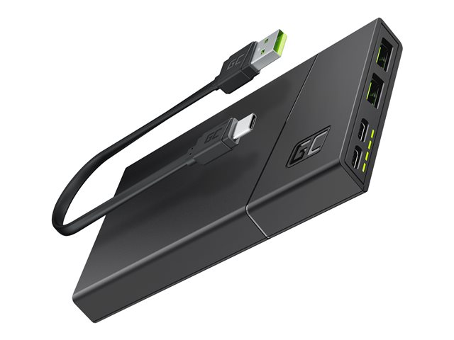 Green Cell PowerPlay 10S Powerbank - Li-Pol - 2 x USB
24 pin USB-C - 18 Watt