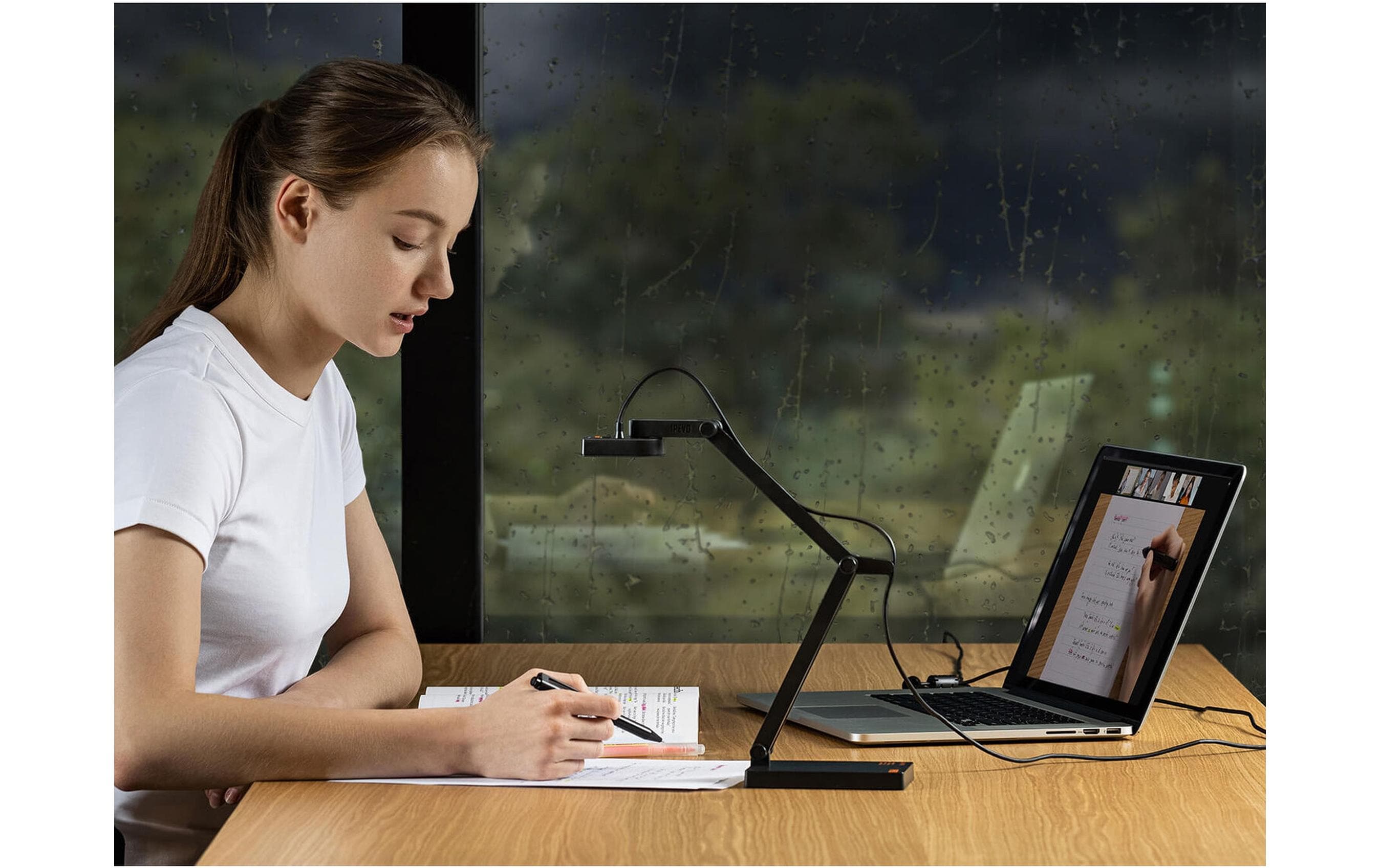 IPEVO V4K PRO - Digitale Dokumentenkamera - Farbe - 8 MP - 3264 x 2448 - 4K - Audio - USB 2.0