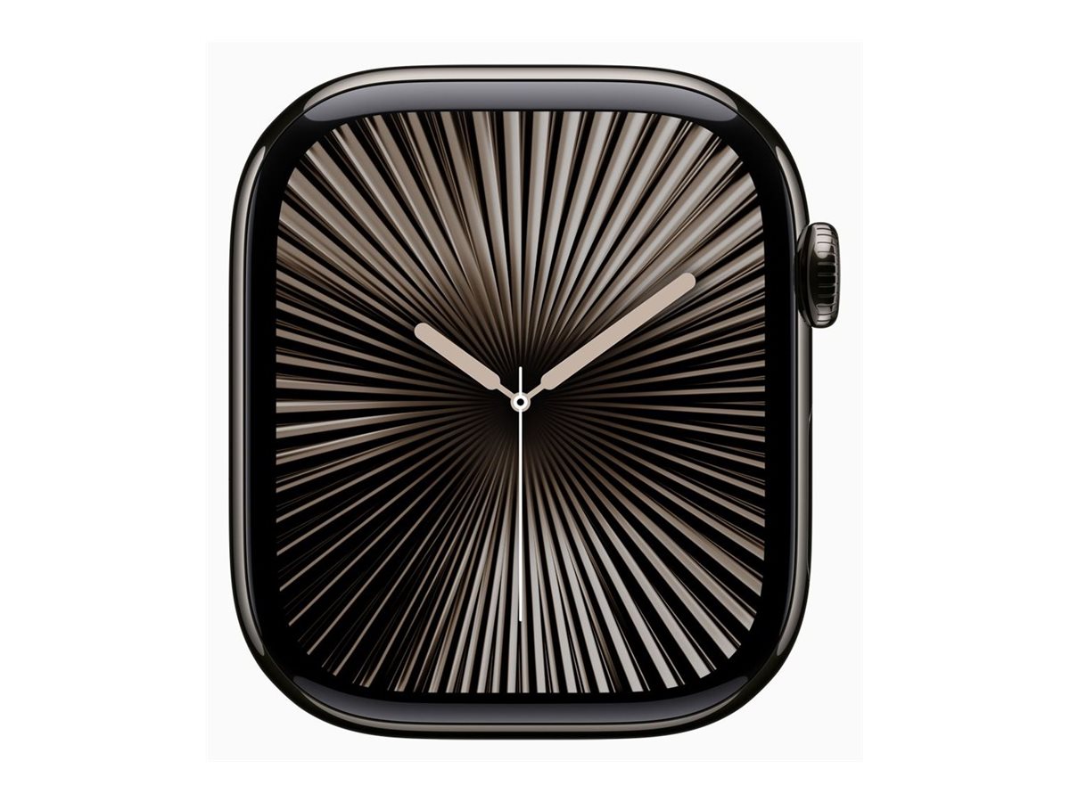 Apple Watch Series 10 GPS + Cellular 46mm Slate Titanium Case mit Slate Milanese Band - M/L (MWYW3QF/A)