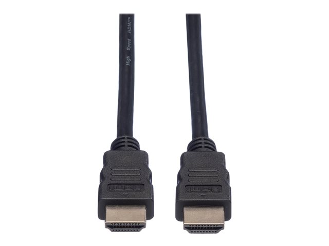 Roline - HDMI-Kabel mit Ethernet - HDMI männlich zu HDMI männlich - 30 m - abgeschirmt - Schwarz