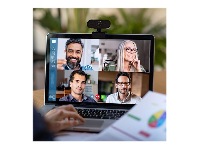 Midland W199 - Webcam - Schwarz - 1920 x 1080 - 1080p - Audio - USB 2.0 - YUV2